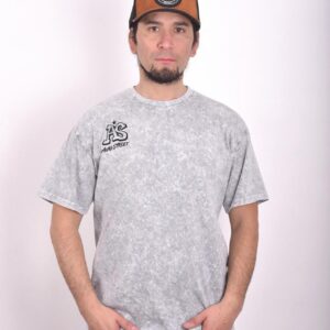 Polera Aura Street - Edición Acid Wash (Gris claro)