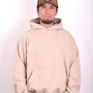 Polerón Hoodie Oversize Beige - Hombre